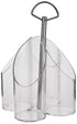 Vague Cutlery Holder For Kitchen, Transparent/Silver