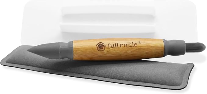 Full Circle Control Alt 3-in-1 Electronics Cleaning Brush & Screen Wiper Set – Bamboo
