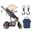 Teknum 3 in 1 stroller Story-, Diaper Bag &Hooks
