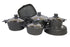 Luxago, 10 pcs Gray Granite Teflon Pot Set• 10-piece pot set for complete cooking needs
