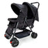 Teknum Double Baby Stroller For Baby- Black