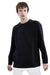 DeFacto mens Oversize Fit Long sleeve crew white line neck Sweatshirt