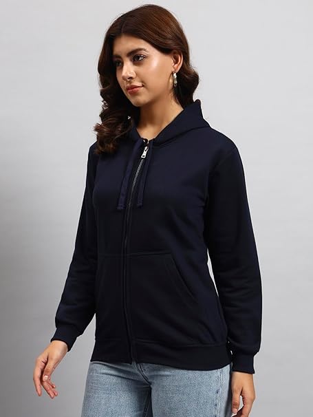 Styleville.in Women Sweatshirt Navy Casual Comfortable Everyday Wear