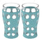 Lifefactory BPA-Free Beverage Glass with Protective Silicone Sleeve – Indoor & Outdoor Use(Dameg Box)