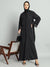 Styleville.in Women Abaya with Hijab Arabic Wear Black