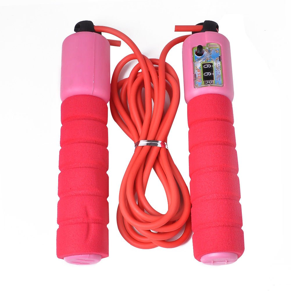 bilAnca Adjustable Jump Skipping Rope with Counter and Foam Handle (1 Pc Random Color)