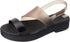 Zaxy Women's Nude Rubber Back Flatform Sandal