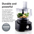 Hamilton Beach Food Processor 1000W, 3.5L bowl and 11 attachments - blender, citrus juicer, grinder mill, chopper and more to knead dough, emulsify, french fry slice and grate, FP1012-ME (Minor Scratsh)