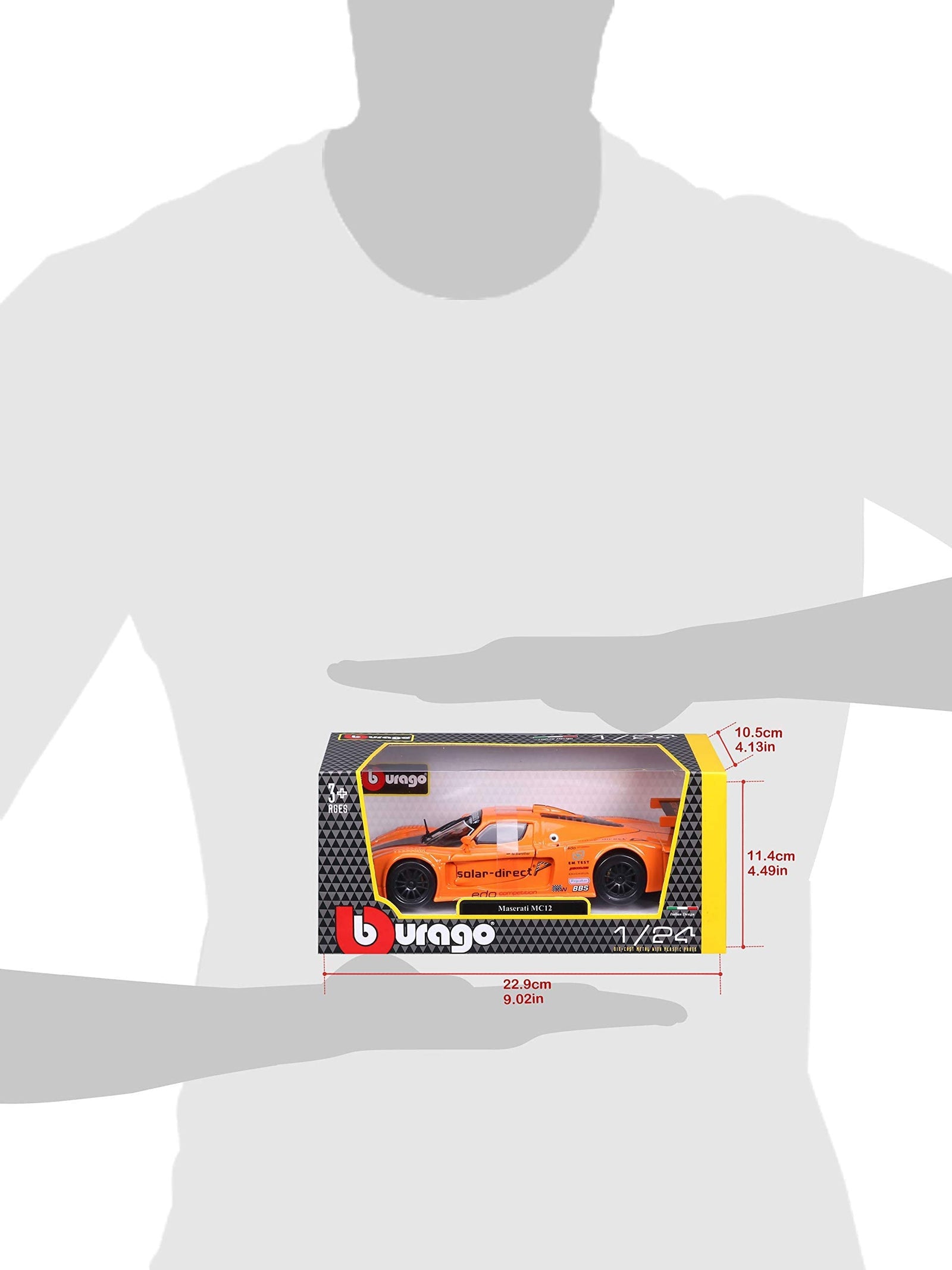 Tobar Maserati MC 12 Scale 1:24 Diecast Car - 3 Years & Above