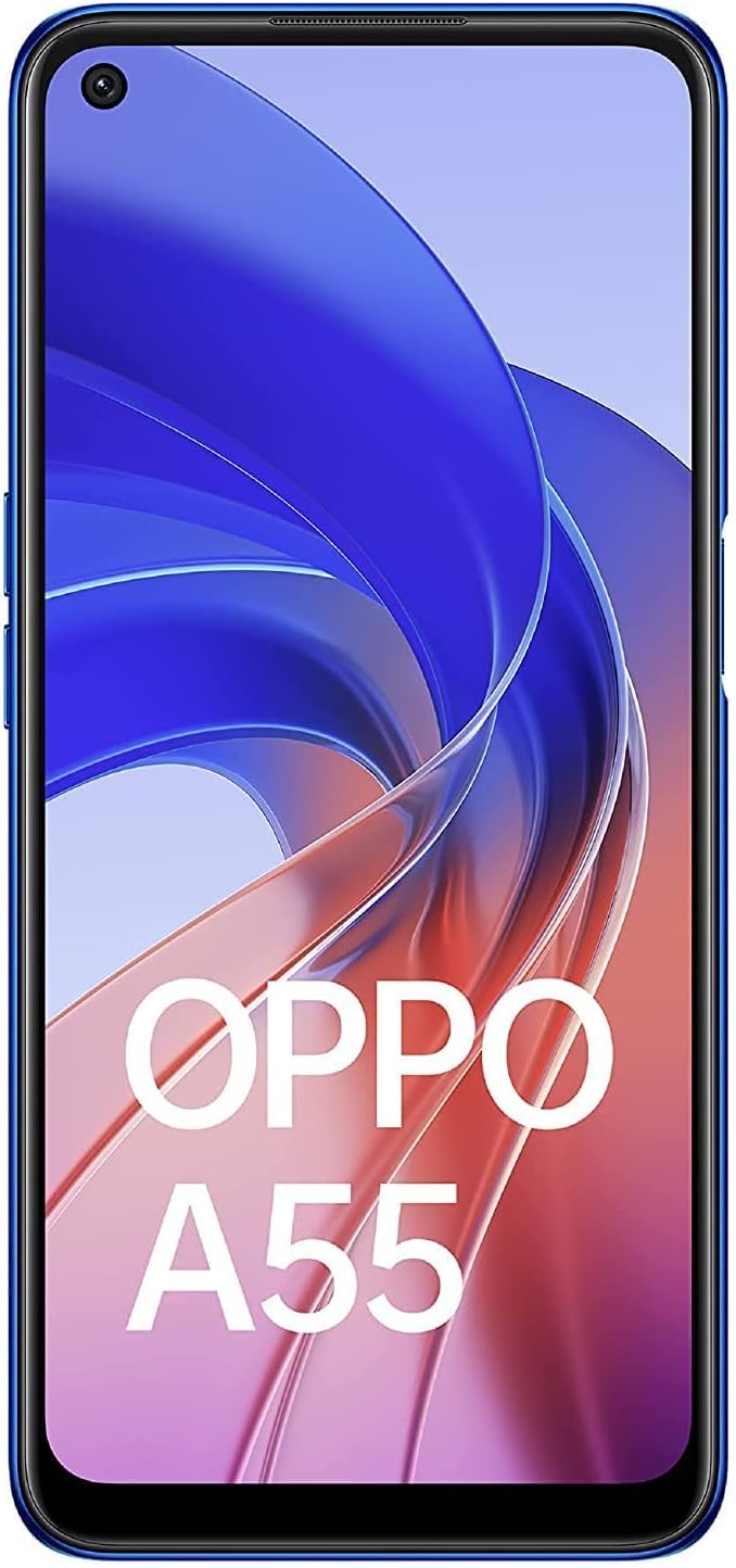 OPPO A55 ثنائي الشريحة 4 جيجا بايت رام + 64 جيجا بايت روم (6.5 بوصة) (4G) - أزرق قوس قزح (الإصدار العالمي) 