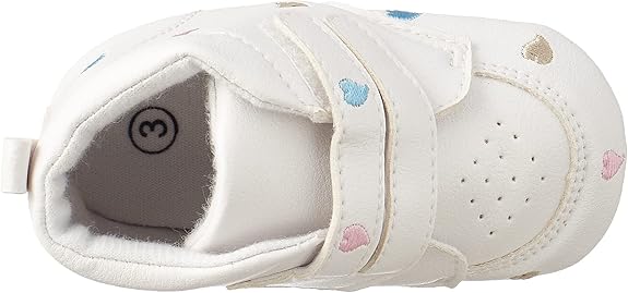 Mix & Max Embroidered Heart Velcro Strap Shoes for Girls