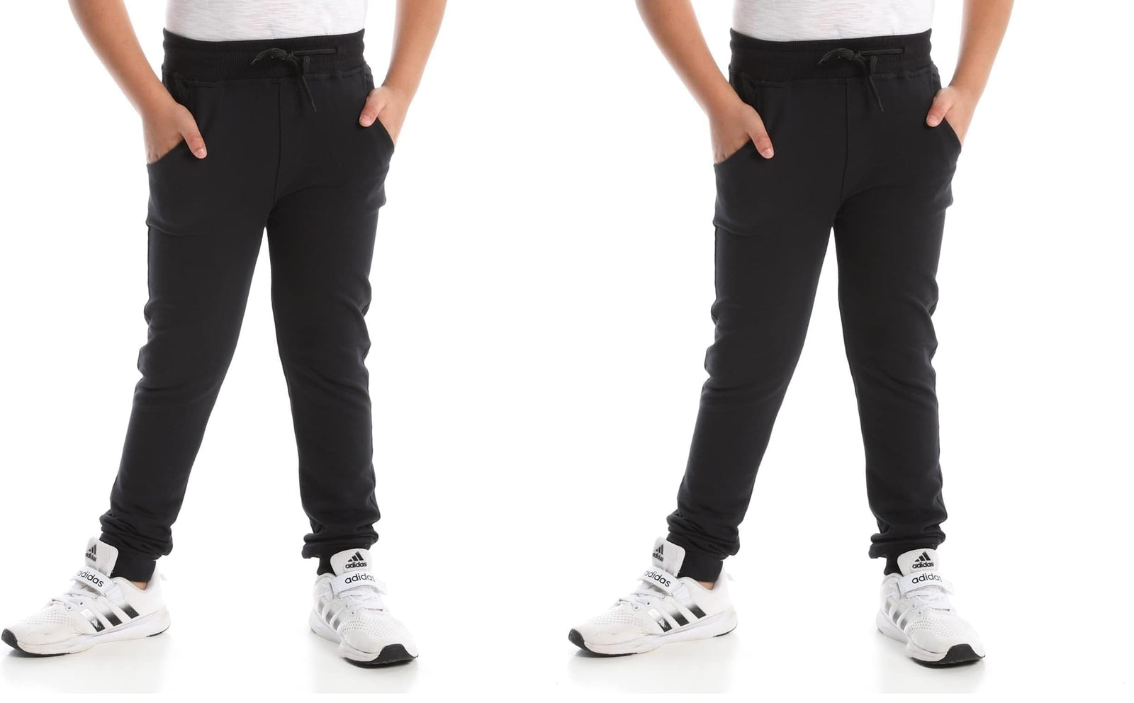 Andora Boys Boys Black Basic Everyday Joggers with Elastic Hem Casual Pants - Safqqa Egypt