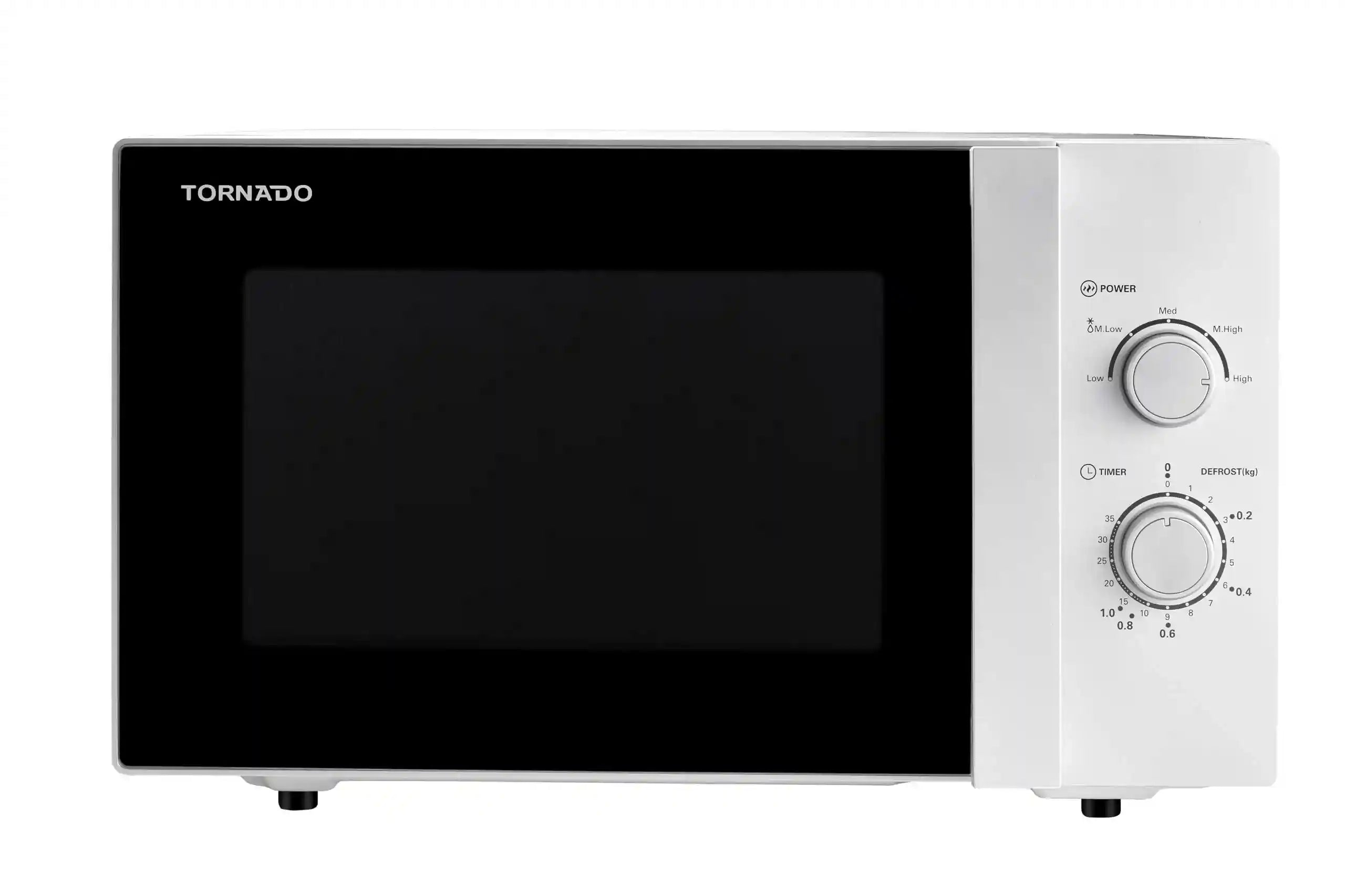 TORNADO Microwave Solo 25 Liter 900 Watt Silver TM-25MS- Damage Box - Safqqa Egypt