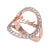 Guess UBR20051-54 Stainless Steel Ring for Women - Rose Gold