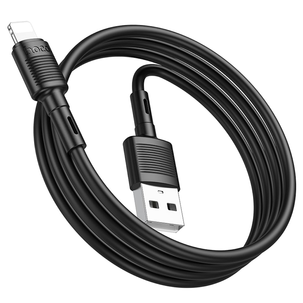 Hoco X83 - Victory Charging And Data Transmittion Cable (2.4A - 1M), USB-A To Lightning Plug, Compatible With Apple iPhone iPad Airpods