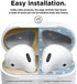 حماية الغبار Elago للجيل الثاني من سماعات أبل Airpods مجموعتين ذهبية