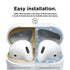 حماية الغبار Elago للجيل الثاني من سماعات أبل Airpods مجموعتين ذهبية