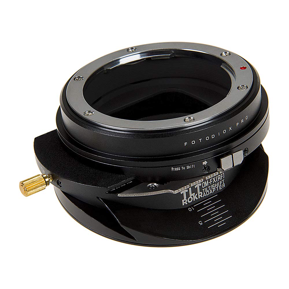 Fotodiox Pro Tlt Rokr - Tilt/Shift Lens Mount Adapter Compatible With OlympUS Zuiko (Om) 35Mm Slr Lenses To Fujifilm Fuji X-Series Mirrorless Camera Body