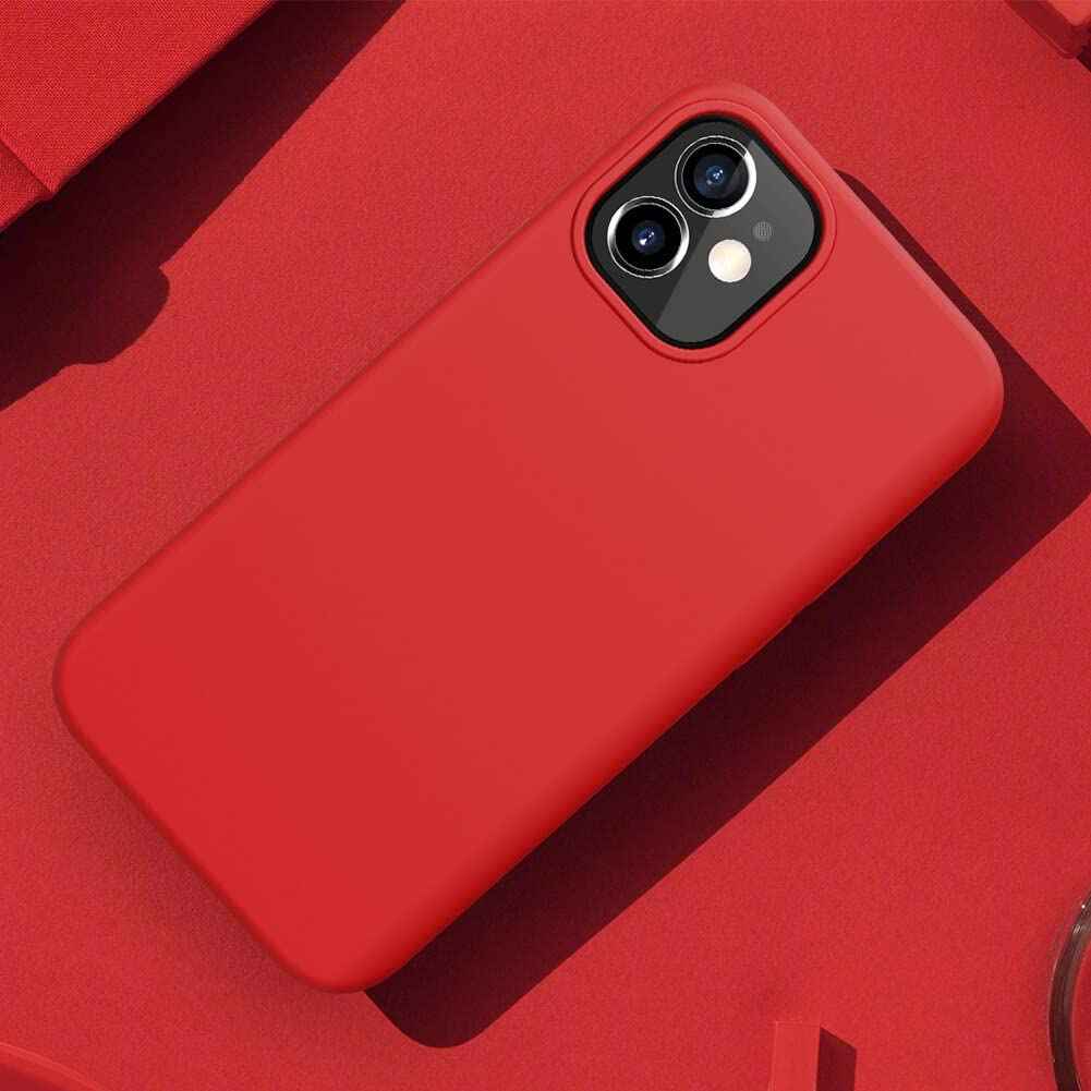 NILLKIN FLEX PURE CASE FOR IPHONE 12 MINI - RED - Safqqa Egypt