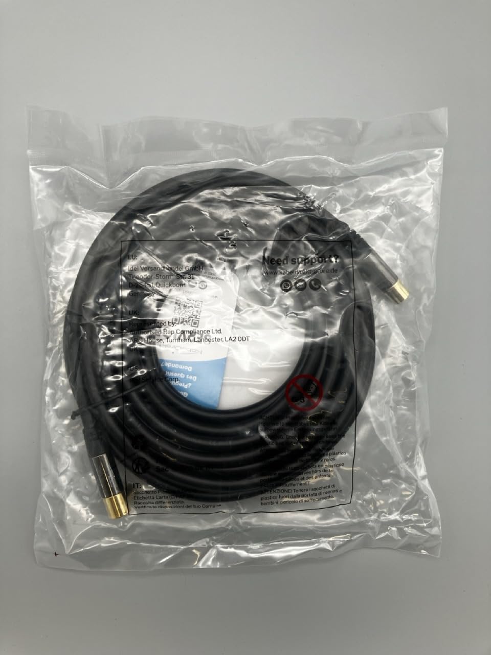 كابل كوكسيل من كابل دايركت بطول ٧٫٥ أمتار مصمم لنقل الإشارة بجودة عالية للتلفزيون، التلفزيون عالي الوضوح، والراديو. يتميز بمقاومة ٧٥ أوم لضمان تقليل فقد الإشارة واستقبال واضح