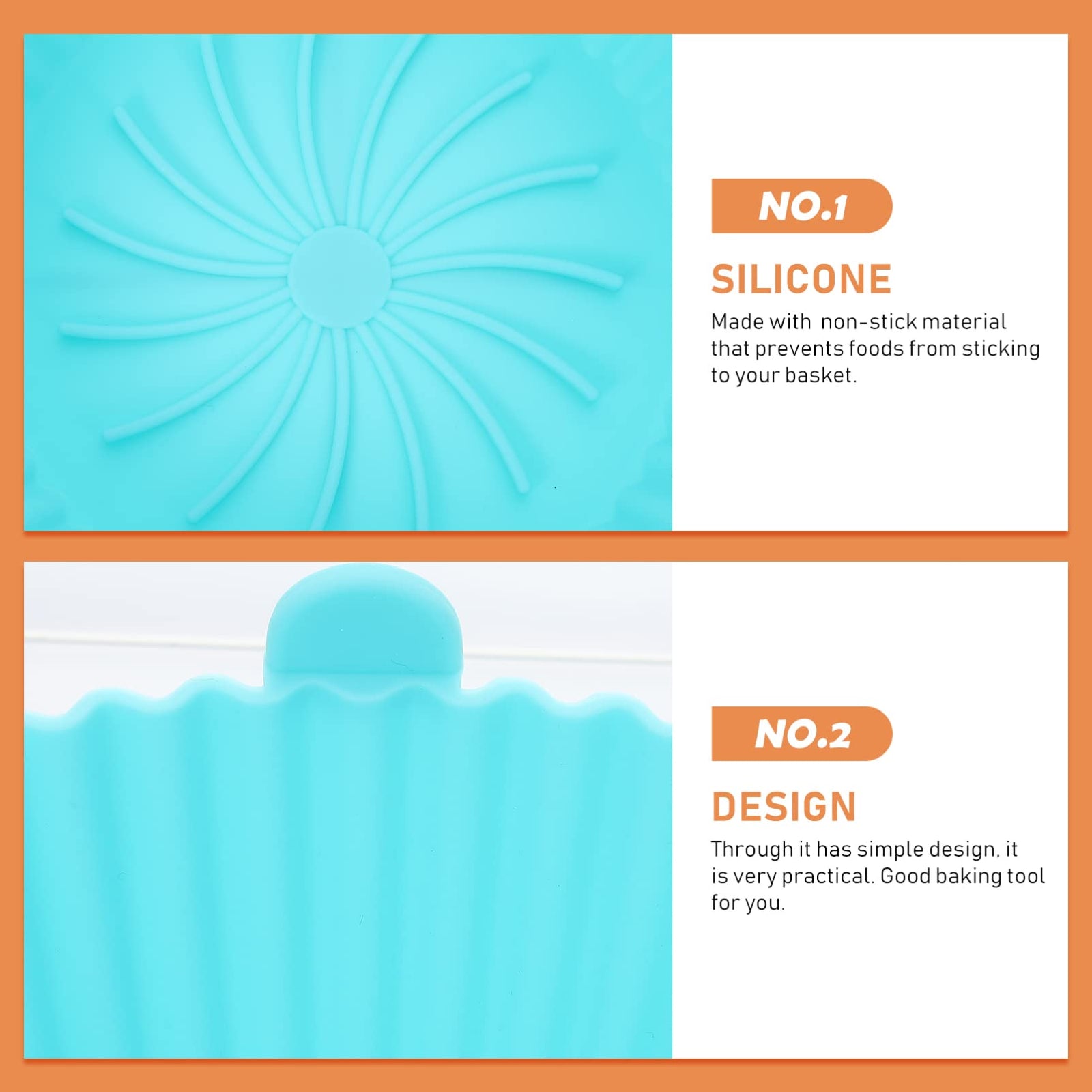 وعاء سيليكون دائري قابل لإعادة الاستخدام للقلاية الهوائية من لوكس شايني، بديل لطبق الشواية، بطانة بديلة للقلايات الهوائية مقاس 16 سم، إكسسوارات بديلة للفرن، 