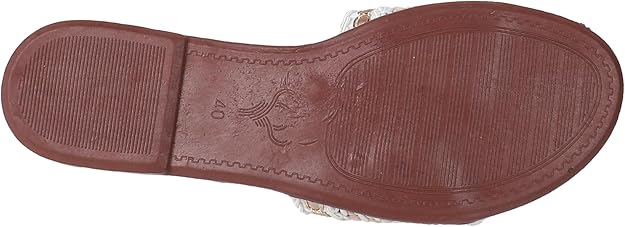 SWAY Women Slippers White Casual Comfort Slip-On Slippers