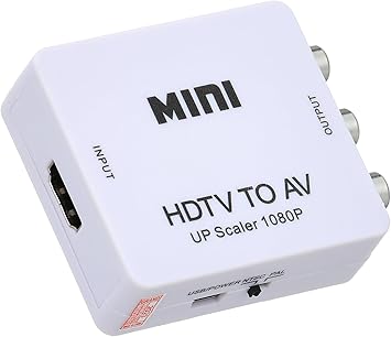 Mini hd video converter box hdmi to av/cvbs l/r video adapter 1080p hdmi2av