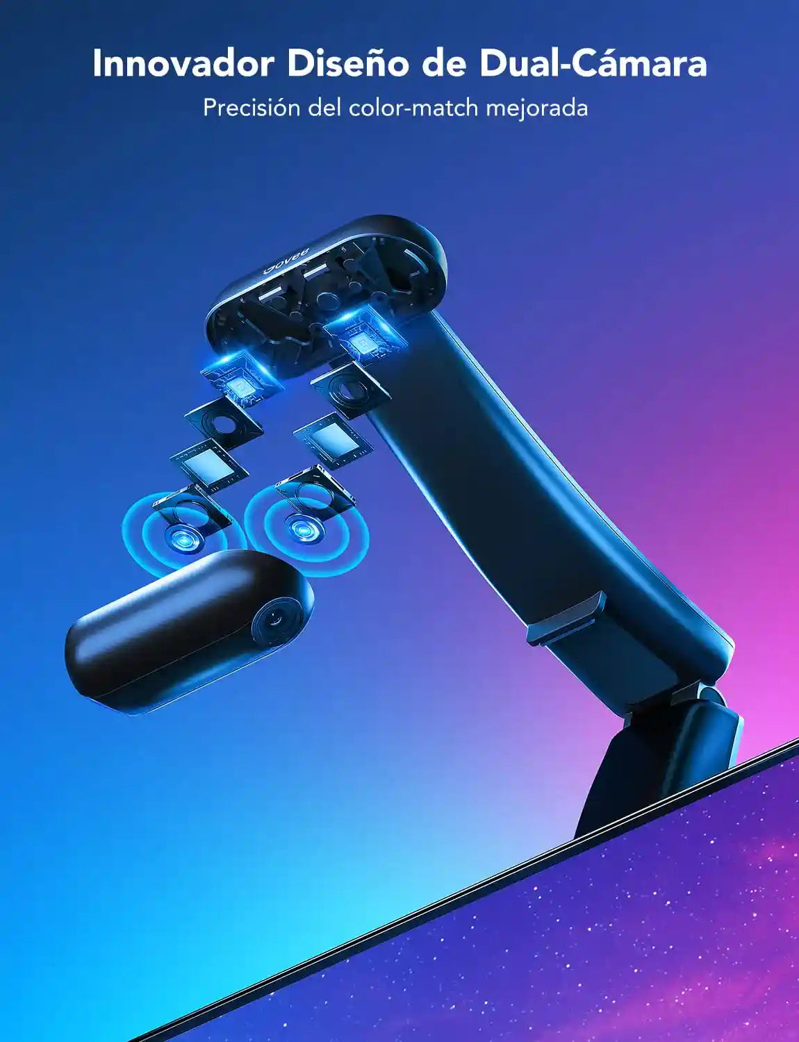 Generic TV Backlight T2 with Dual Cameras, 11.8ft RGBIC Wi-Fi TV LED Backlights for 55-65 inch TVs, Double TV Light Beads, Adapts to Ultra-Thin TVs, Smart App Control, Music Sync, H605C - Safqqa Egypt