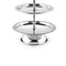 BLACKSTONE Stainless Steel Tray Dessert Stand Pastry Stand Cake Stand Serving Platter Serving Plate Tray (2 TIER)- Have Scratches