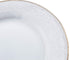 Sahara Porcelain Dinner Plate with Gold Rim – 27 cm, Shallow Design