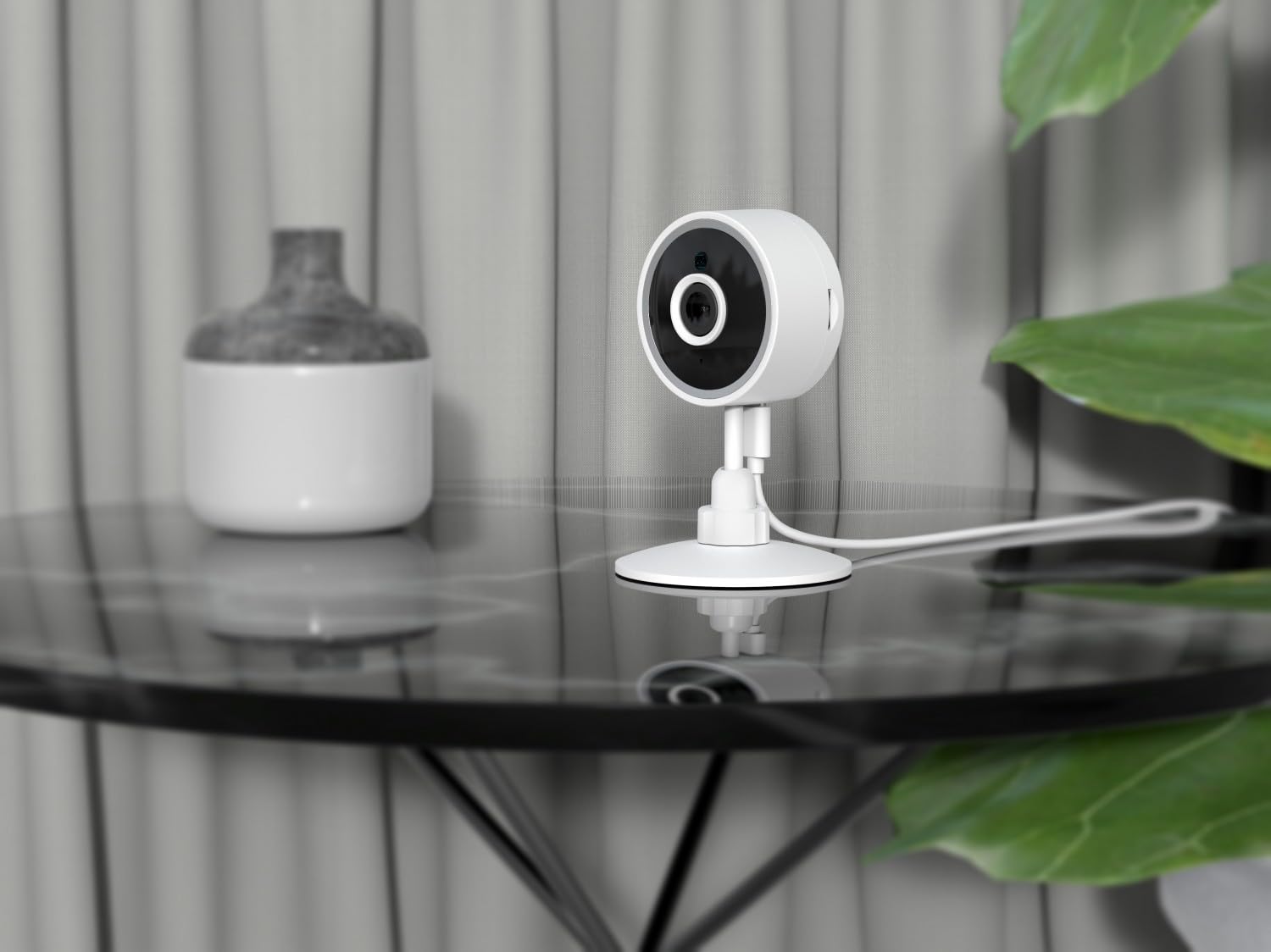 كاميرا منزل ذكي سلكية من باورولوجي مزودة بعدسة واسعة الزاوية لتوفير رؤية شاملة ومراقبة واضحة. مصممة للاستخدام داخل المنزل، تقدم جودة صورة عالية مع اتصال سلكي ثابت يضمن أداءً موثوقًا.