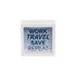 Foreside Home & Garden Work Travel Save Repeat Wooden Piggy Bank