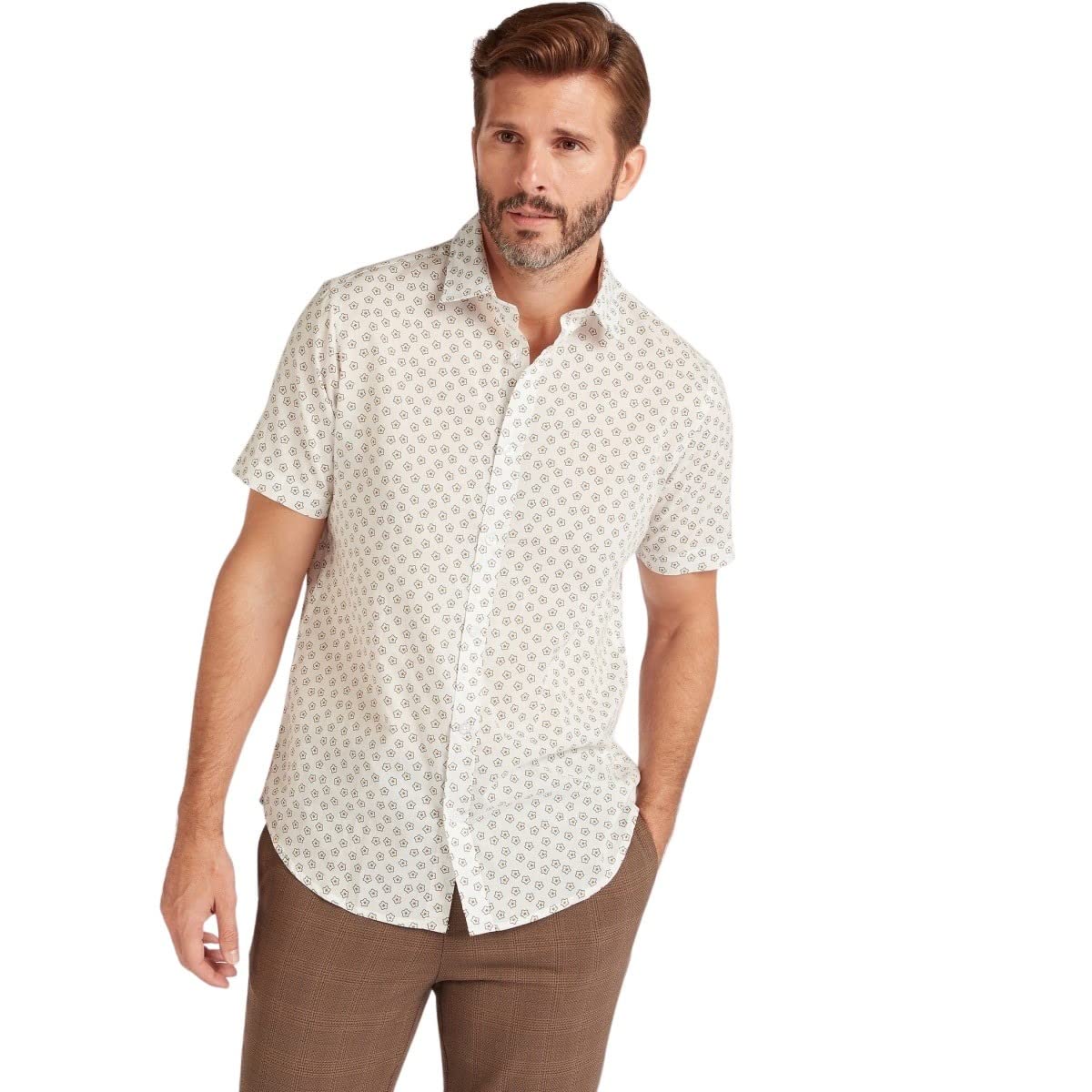 Splash woven shirt for men