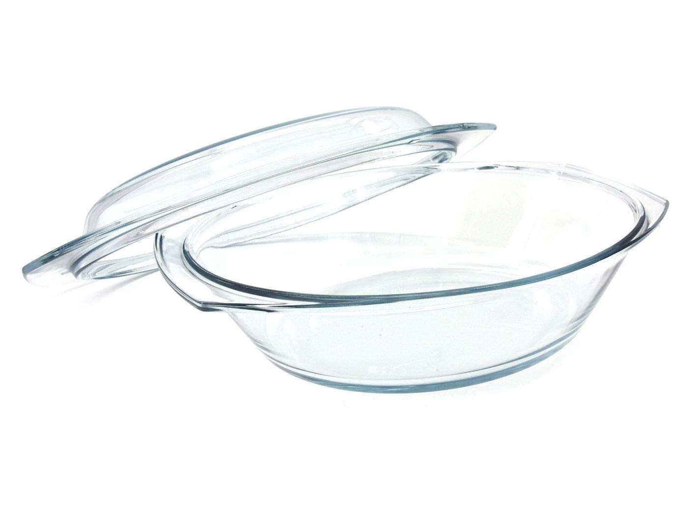 Simax Oval Heat-Resistant Dish with Lid - Safqqa