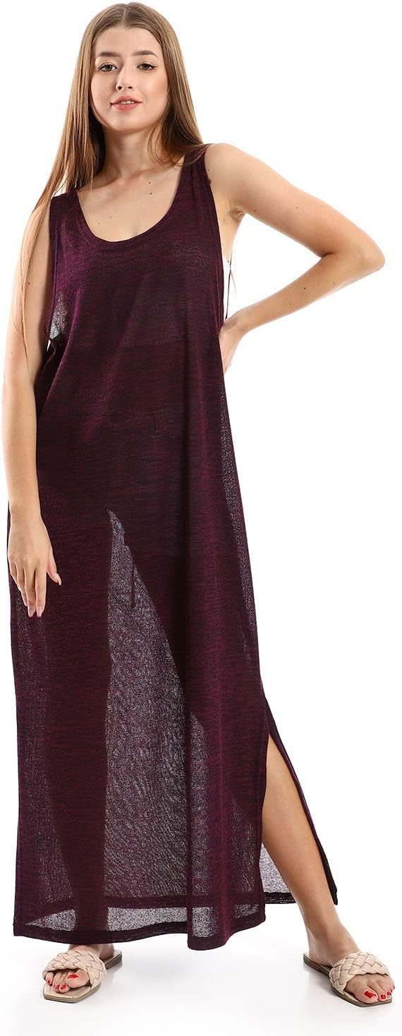 Jamila  Women Round Collar Cover UP With Side Slits Outerwear