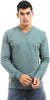 Offcliff Men's Basic Long Sleeve V-Neck Sweatshirt