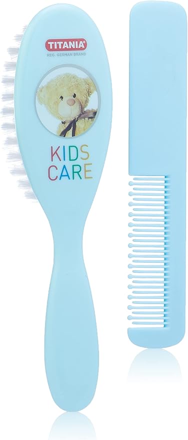 Titania 1295b brush & comb for baby hair - multi color