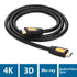 UGREEN High Speed HDMI Cable 2m with Ethernet, Gold Plated – Supports 1080P Full HD & 3D