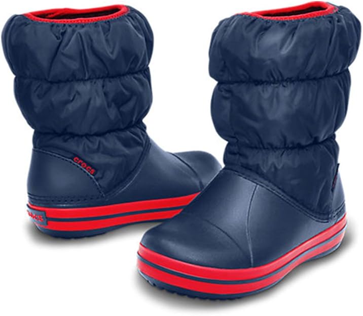 Crocs Boys Boots Navy Red Waterproof