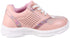 Karisma J.B Collection Mesh-Vamp Iridescent Star Detail Perforated Side Lace-Up Shoes for Girls - Pink - 26 EU