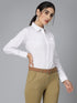 Krave Women’s Cotton-Blend Long Sleeve Formal Shirt – Elegant Office Wear