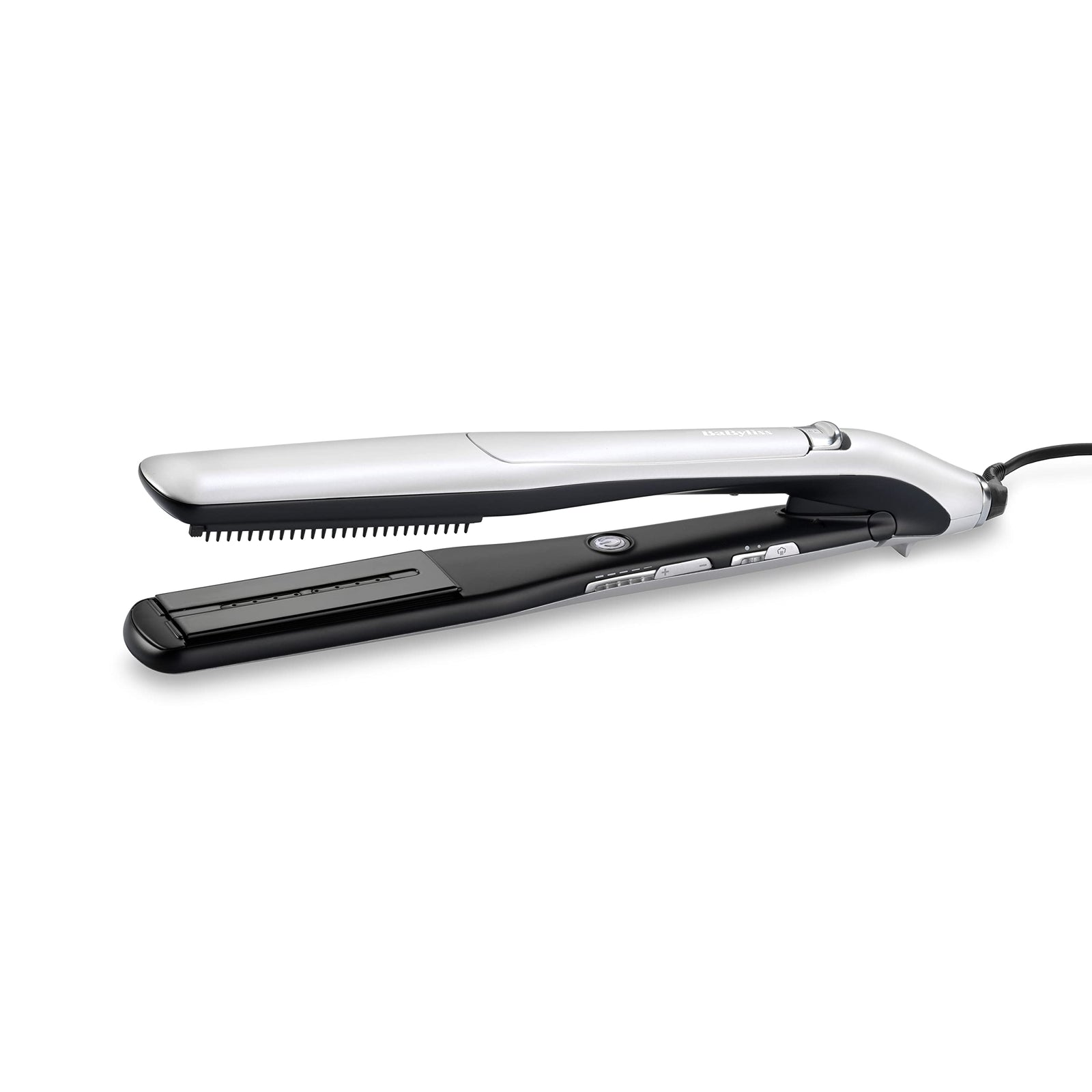 BaByliss Steam Lustre Professional Hair Straightener, Advanced Ceramic 36mm Broad Heating Plate, 5 Heat Settings from 170-210°C, 360° Surround Steam Technology for Smooth Hair