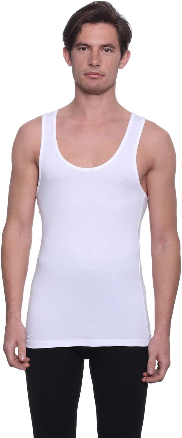 Dice Mens Racerback Round Neck Solid Sleeveless Undershirt