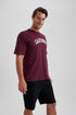 DeFacto Men's Regular Fit Crew Neck Printed T-Shirt from DeFacto Basics