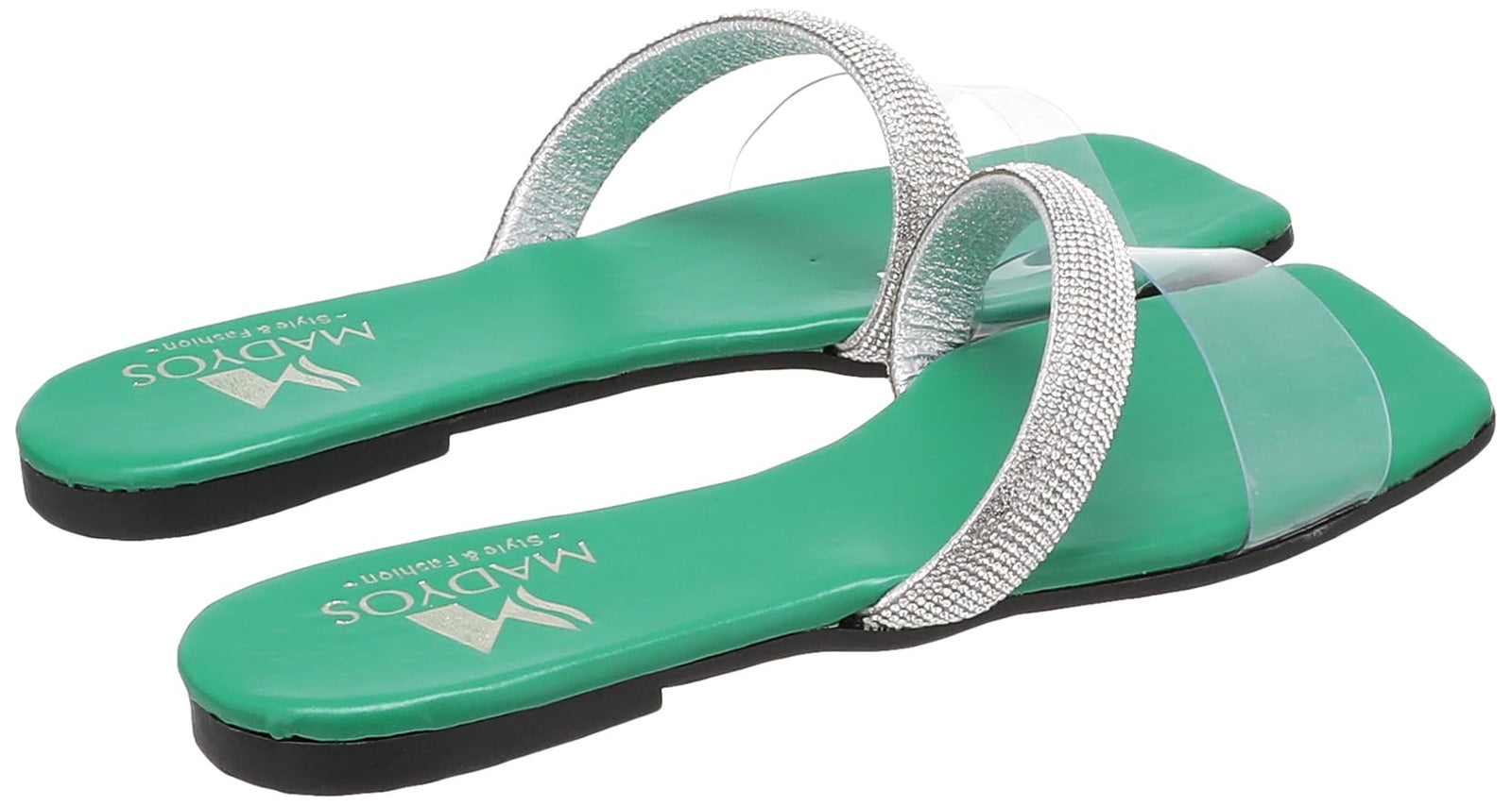 MADYOS Flat Slipper For Women,Open flat design for easy slip-on wear.