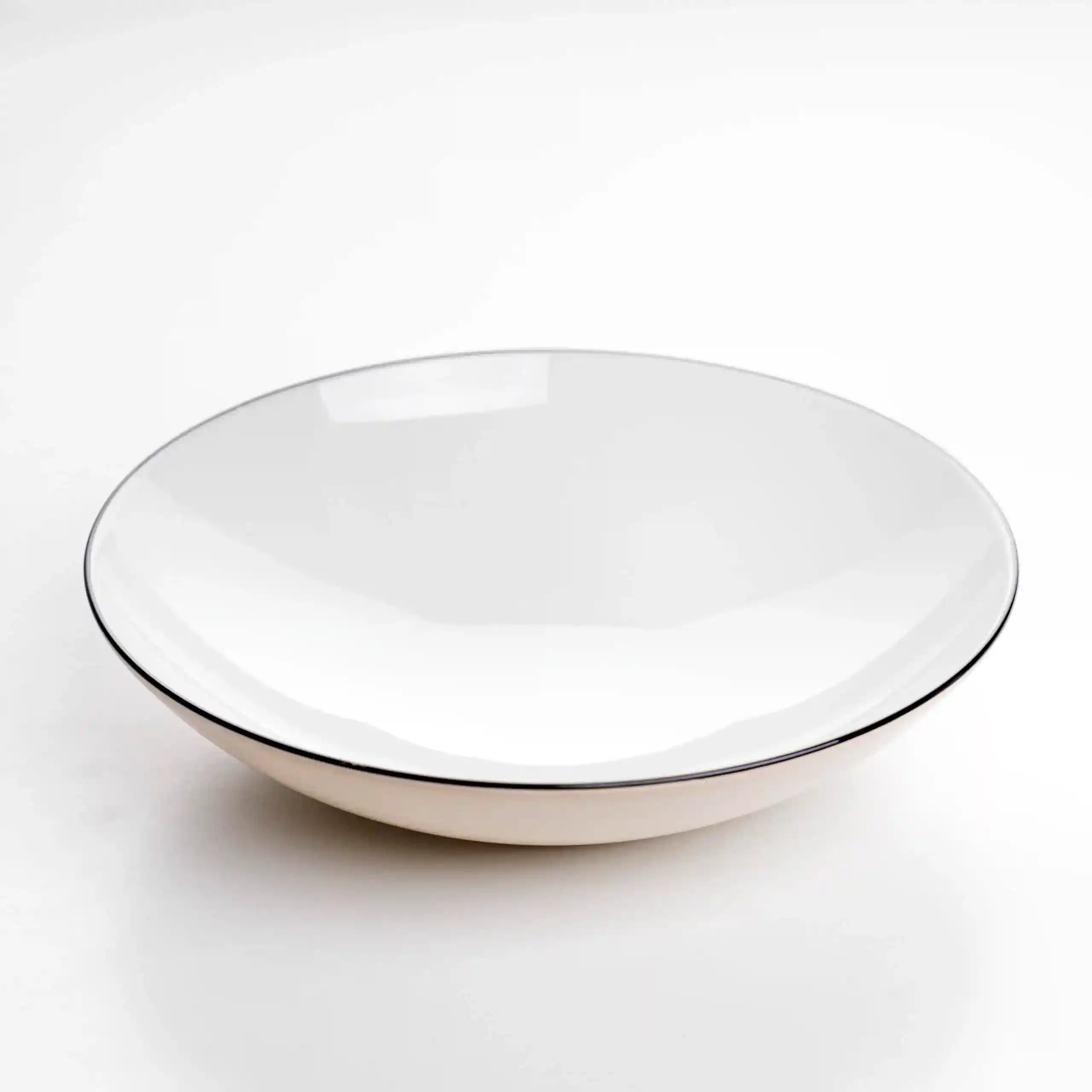 Fathy Mahmoud Porcelain tableware Dinner Set Coup 26 pcs. - Beige 1 Base box - Safqqa Egypt