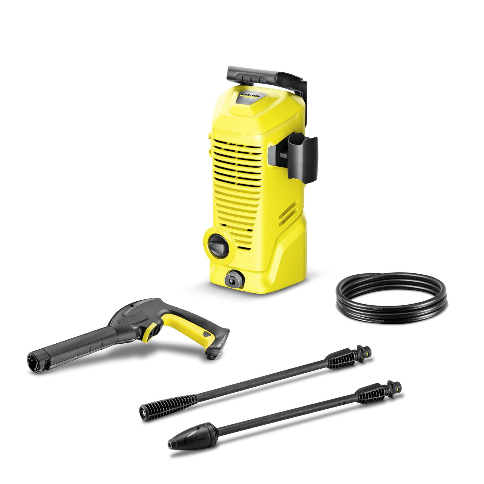 Kärcher 2 Pressure Washer, Compact & Lightweight, Includes Single Spray Lance & Dirt Blaster, 4m Hose, Quick Connect System