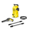 Kärcher 2 Pressure Washer, Compact & Lightweight, Includes Single Spray Lance & Dirt Blaster, 4m Hose, Quick Connect System