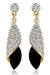 Shining Diva Fashion 18k Gold Plated Crystal Earrings For Women