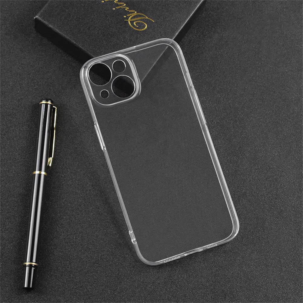 غطاء من  AJEZDONG لهاتف iPhone 14 باللون الشفاف مصمم لتوفير حماية موثوقة مع الحفاظ على مظهر الهاتف الأصلي. مصنوع من مادة شفافة عالية الجودة 